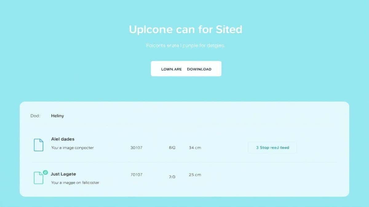 clean modern online image compression tool interface showing upload area compression button and download options with file size comparison