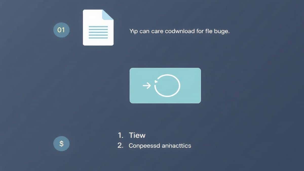A three-panel graphic showing step 1: uploading a file, step 2: a compression animation, and step 3: a download button A three-panel graphic showing step 1: uploading a file, step 2: a compression animation, and step 3: a download button