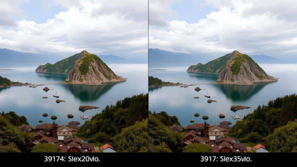 split screen comparison showing original high resolution image side by side with compressed versions at different file sizes maintaining visual quality