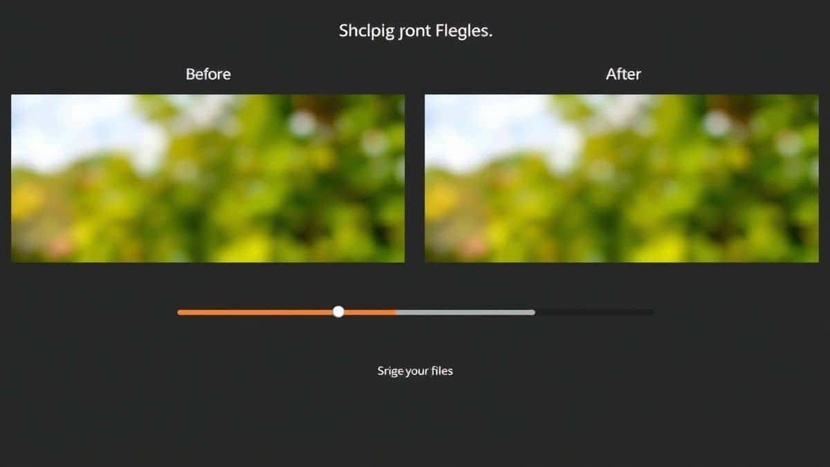 online jpeg compression tool interface showing before and after file size comparison with quality slider