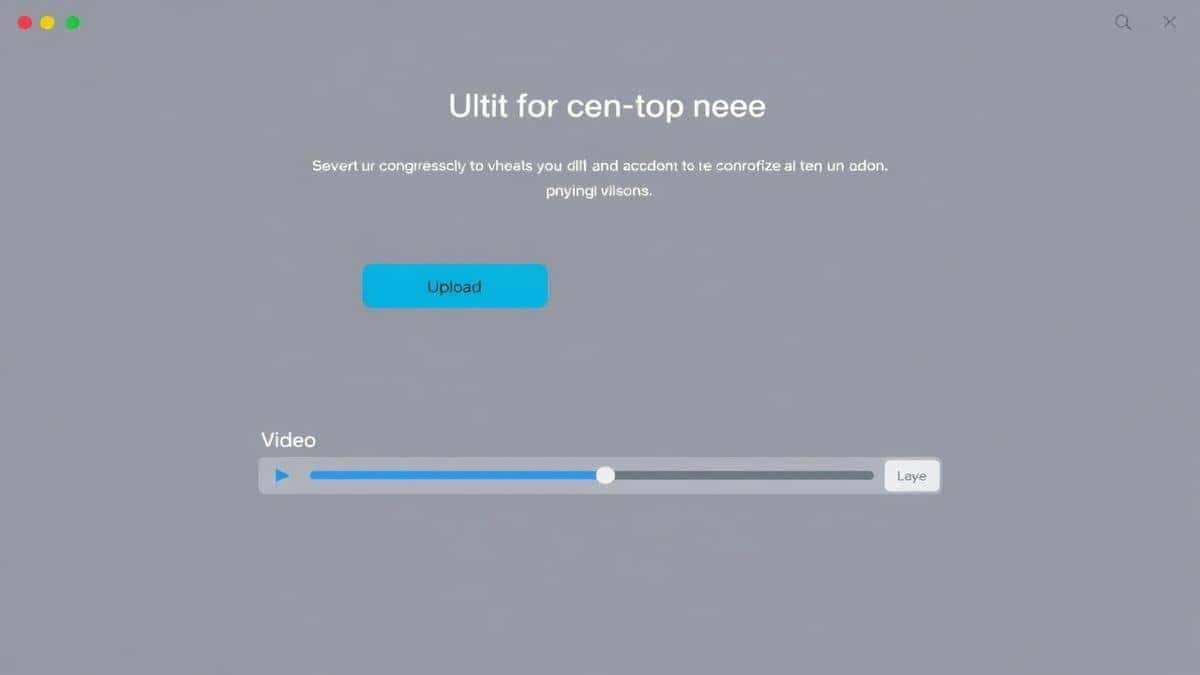 clean modern file compression tool interface showing upload button and video file processing with size reduction slider