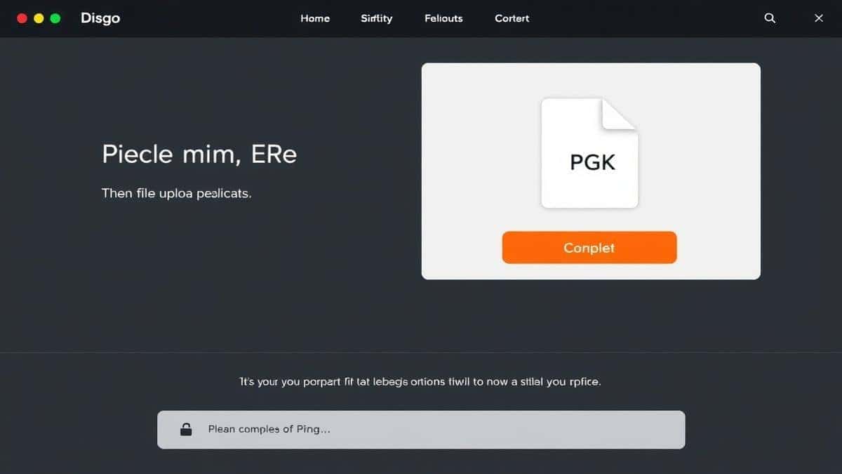 modern file compression website interface showing upload area with PNG file and size reduction options clean minimal design