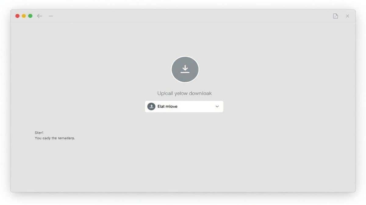 clean interface showing upload compress download workflow steps modern minimal design clean interface showing upload compress download workflow steps modern minimal design